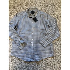 Jos. A. Bank Reserve 100% Egyptian Cotton Tailored Fit Dress Shirt Men Sz L 17